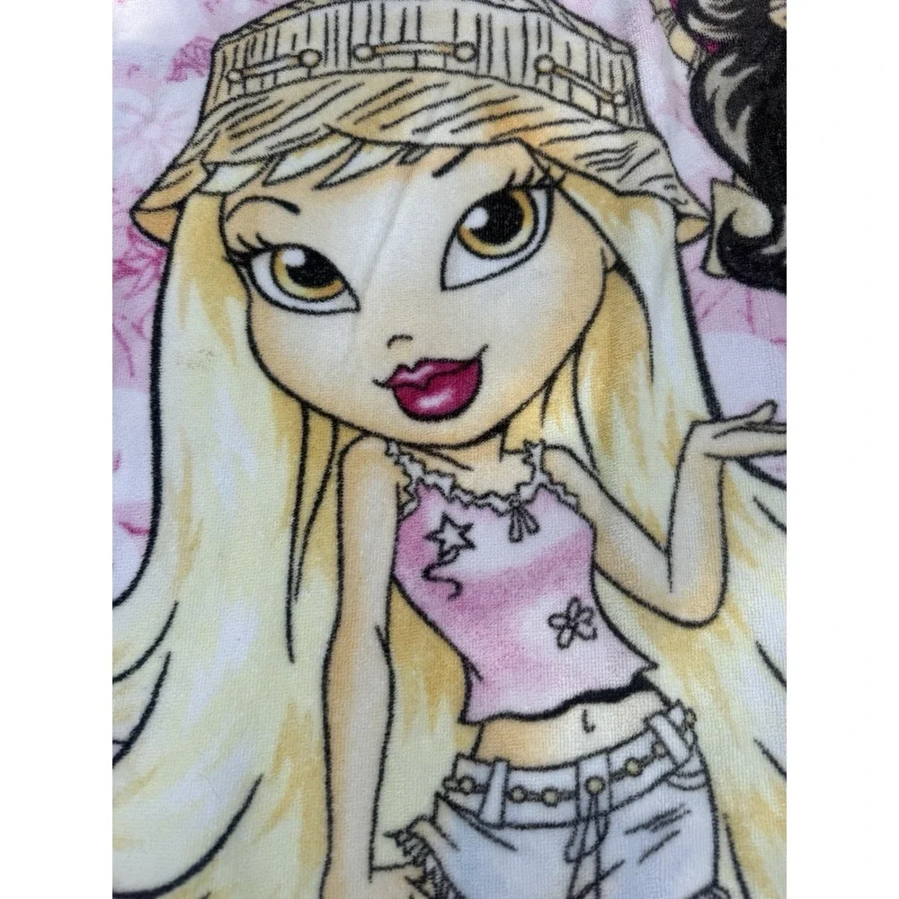 Vintage Lil Bratz Paradise Beach Towel Hot Pink Flower 4 Doll  MGA 2003 Y2K